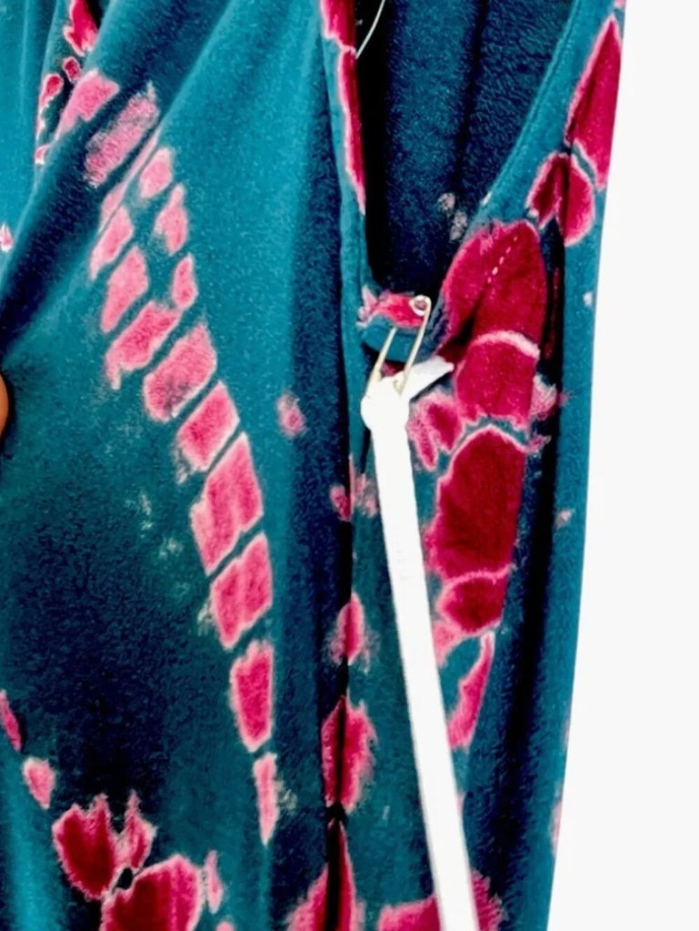 NEW YFB Young Fabulous & Broke Maxi Dress in Dark Teal Savannah Wash Tie Dye S - Picture 8 of 11